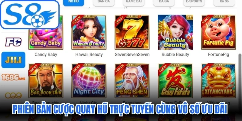 Phiên bản cược quay hũ trực tuyến mới cùng vô số ưu đãi lớn Phiên bản cược quay hũ trực tuyến mới cùng vô số ưu đãi lớn