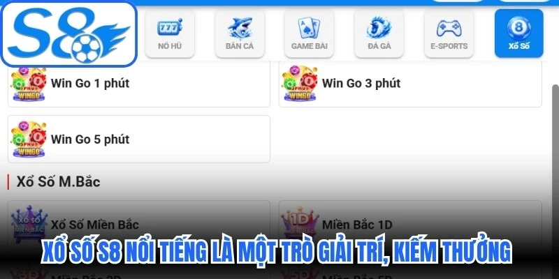 Xổ số S8 nổi tiếng là một trò giải trí, kiếm thưởng làm giàu nhanh Xổ số S8 nổi tiếng là một trò giải trí, kiếm thưởng làm giàu nhanh